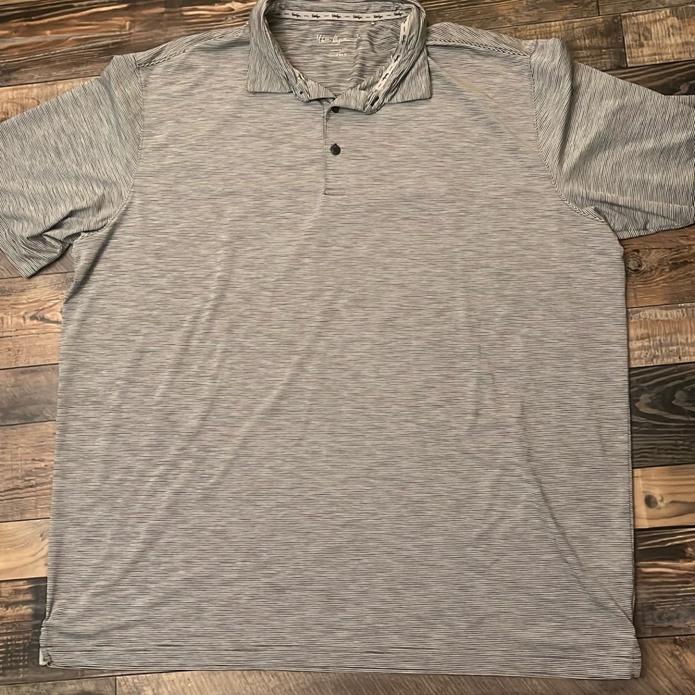 Walter Hagen Golf Polo - grays & white